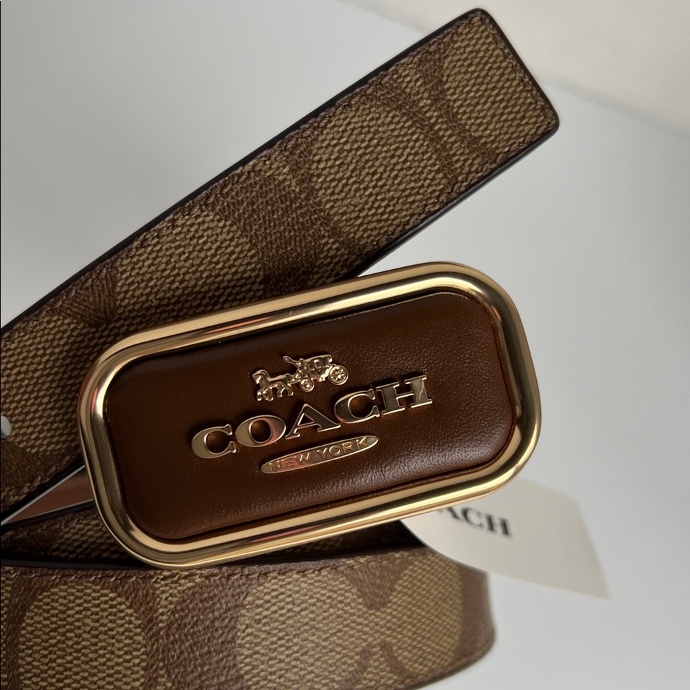 Coach Signature Buckle Cut To Size Morgan Belt - Picture 5 of 17
